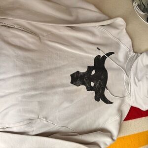 Under Armour Men’s Project Rock Cream Hoodie with Black Accents